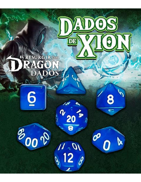 es::Dados de Xion: Azul Mármeron