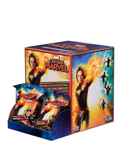 es::Marvel HeroClix: Captain Marvel Movie Gravity Feed 24 sobres sorpresa