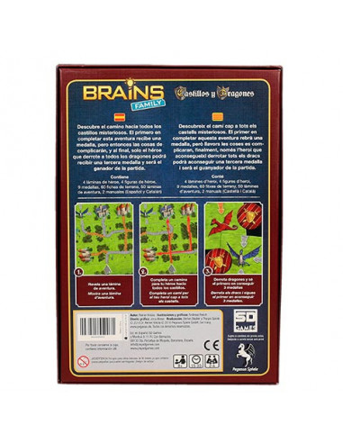 es::Brains Family: Castillos y Dragones-Juego de mesa