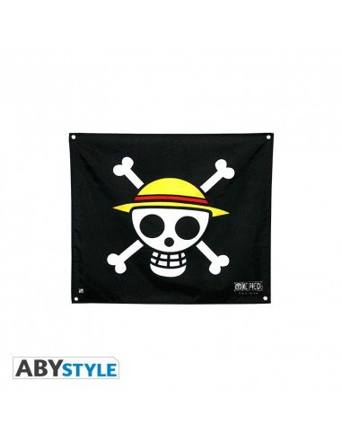 es::One Piece Bandera Calavera - Luffy 50 x 60 cm