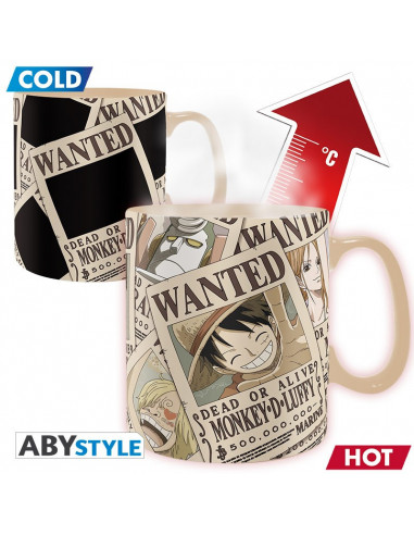 es::One Piece Taza Wanted cambio de imagen 460 ml