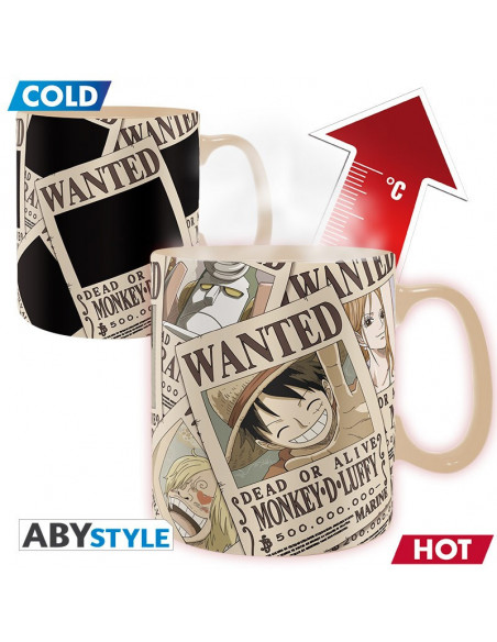 es::One Piece Taza Wanted cambio de imagen 460 ml