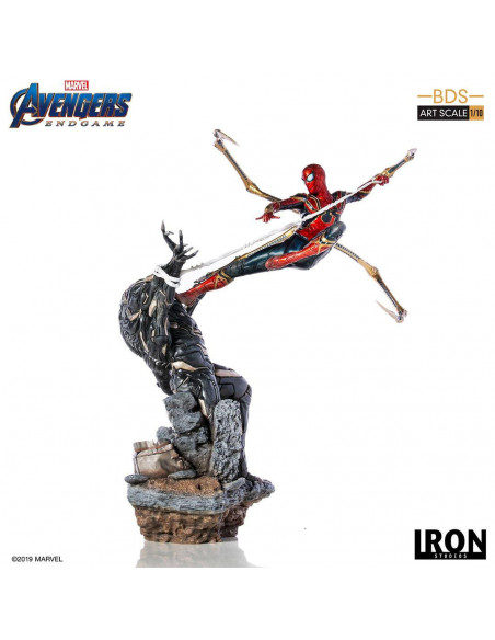 es::Vengadores: Endgame Estatua BDS Art Scale 1/10 Iron Spider vs Outrider 36 cm