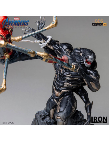 es::Vengadores: Endgame Estatua BDS Art Scale 1/10 Iron Spider vs Outrider 36 cm
