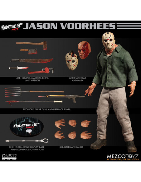 es::Viernes 13 Parte 3 Figura 1/12 Jason Voorhees The One:12 Collective 17 cm