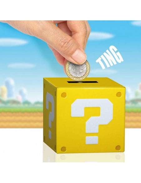 es::Super Mario Hucha con sonido Question Block 10 cm