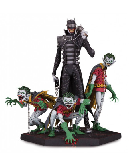 es::Dark Nights Metal Estatua Deluxe Batman Who Laughs & Robin Minions 21 cm