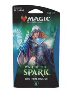 es::Magic the Gathering War of the Spark Blue Theme Booster. En inglés