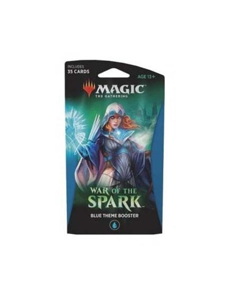 es::Magic the Gathering War of the Spark Blue Theme Booster. En inglés
