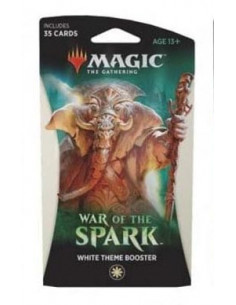 es::Magic the Gathering War of the Spark White Theme Booster. En inglés
