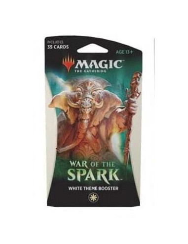 es::Magic the Gathering War of the Spark White Theme Booster. En inglés