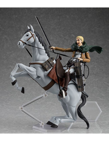 es::Ataque a los Titanes Figura Figma Erwin Smith con caballo 15 cm