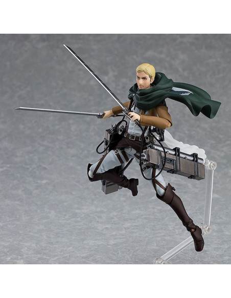 es::Ataque a los Titanes Figura Figma Erwin Smith con caballo 15 cm