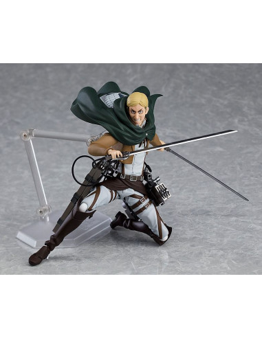 es::Ataque a los Titanes Figura Figma Erwin Smith con caballo 15 cm