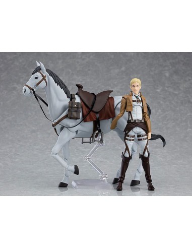 es::Ataque a los Titanes Figura Figma Erwin Smith con caballo 15 cm