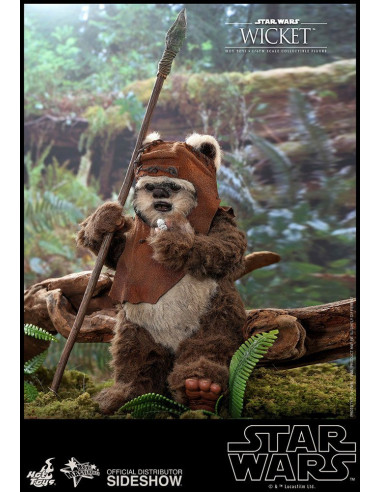 es::Star Wars Episode VI Figura 1/6 Wicket Hot Toys 15 cm