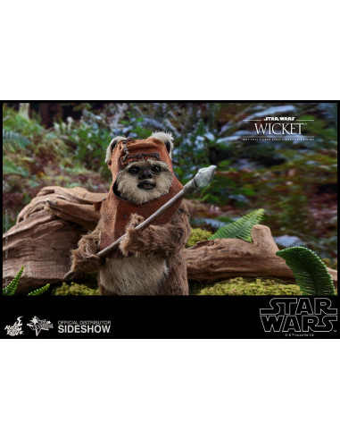 es::Star Wars Episode VI Figura 1/6 Wicket Hot Toys 15 cm