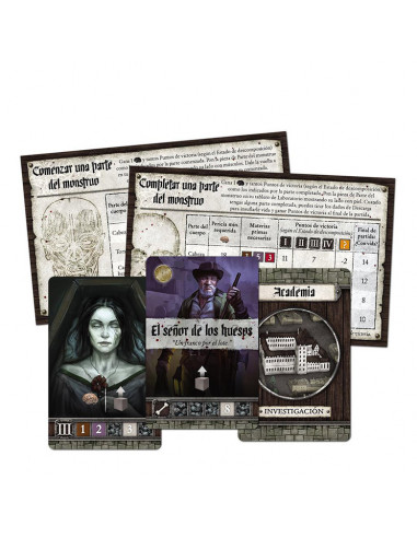es::Abominación: El heredero de Frankenstein - Juego de tablero