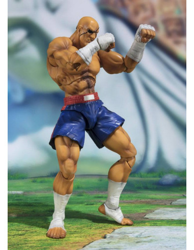 es::Street Fighter Figura S.H. Figuarts Sagat Tamashii Web Exclusive 17 cm