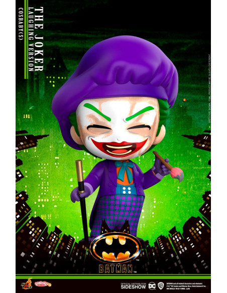 es::Batman 1989 Minifigura Cosbaby Joker Laughing Version Hot Toys 12 cm es::Batman 1989 Minifigura Cosbaby Joker Laughing Version Hot Toys 12 cm