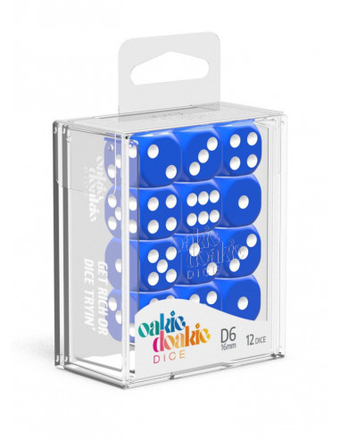 es::Oakie Doakie Dice Dados D6 16 mm Solid-Azul 12