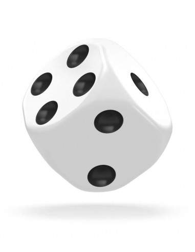 es::Oakie Doakie Dice Dados D6 16 mm Solid-Blanco 12