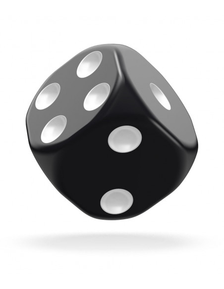 es::Oakie Doakie Dice Dados D6 16 mm Solid-Negro 12