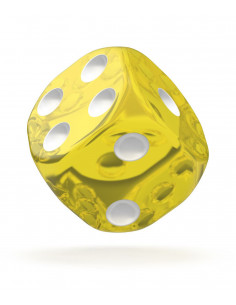 es::Oakie Doakie Dice Dados D6 16 mm Translucent-Amarillo 12 2