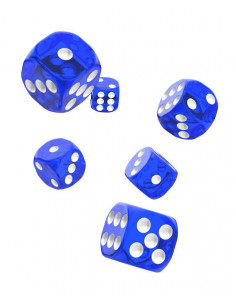 es::Oakie Doakie Dice Dados D6 16 mm Translucent-Azul 12