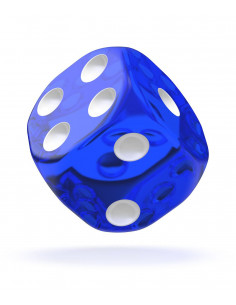 es::Oakie Doakie Dice Dados D6 16 mm Translucent-Azul 12 2