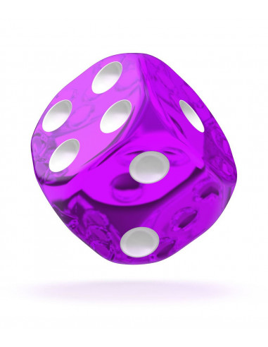 es::Oakie Doakie Dice Dados D6 16 mm Translucent-Púrpura 12