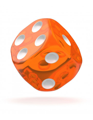 es::Oakie Doakie Dice Dados D6 16 mm Translucent-Naranja 12