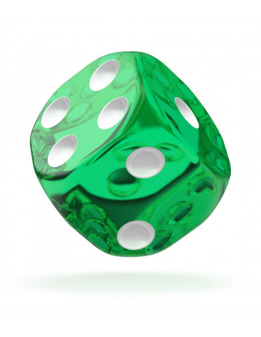 es::Oakie Doakie Dice Dados D6 16 mm Translucent-Verde 12