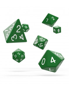 es::Oakie Doakie Dice Dados RPG-Set Solid-Verde 7
