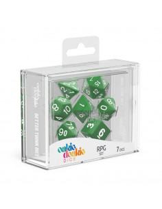 es::Oakie Doakie Dice Dados RPG-Set Solid-Verde 7 2