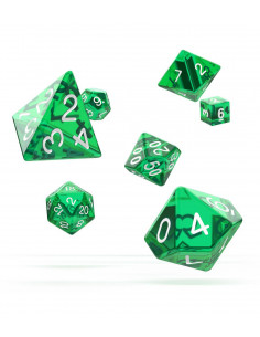 es::Oakie Doakie Dice Dados RPG-Set Translucent-Verde 7