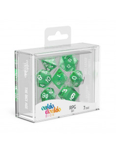 es::Oakie Doakie Dice Dados RPG-Set Translucent-Verde 7 2