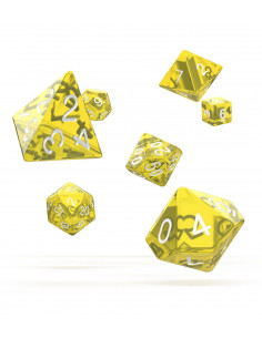 es::Oakie Doakie Dice Dados RPG-Set Translucent-Amarillo 7