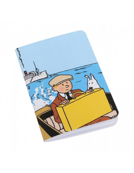 Tintín Libro de notas Tintín y Milú Barco 12,5 cm