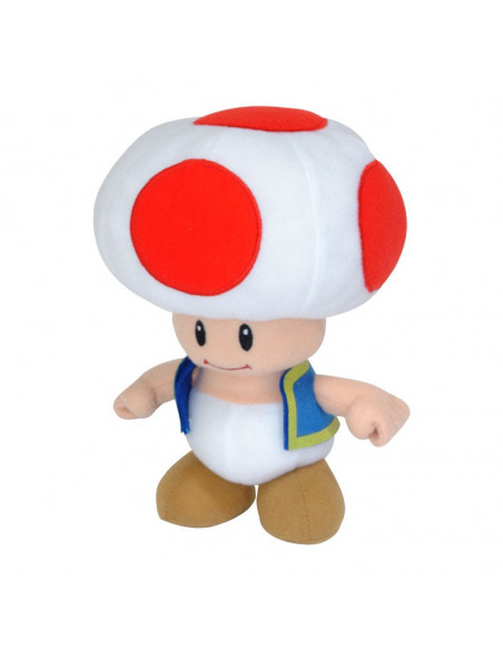 Mario Bros Peluche Red Toad Mascot 20 cm