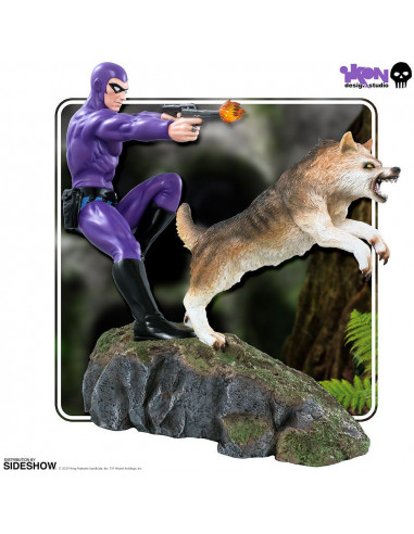 es::El Hombre Enmascarado Estatua 1/6 The Phantom y Satán 28 cm