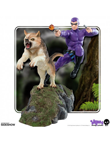 es::El Hombre Enmascarado Estatua 1/6 The Phantom y Satán 28 cm