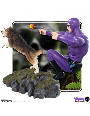 es::El Hombre Enmascarado Estatua 1/6 The Phantom y Satán 28 cm