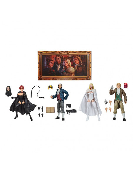 es::Marvel Legends Series Pack de 4 Figuras 2020 The Hellfire Club SDCC Exclusive 15 cm es::Marvel Legends Series Pack de 4 Figuras 2020 The Hellfire Club SDCC Exclusive 15 cm