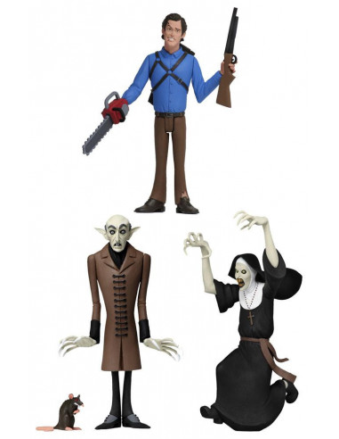 es::Toony Terrors Pack de 3 Figuras 15 cm: The Nun, Ash, count Orlok