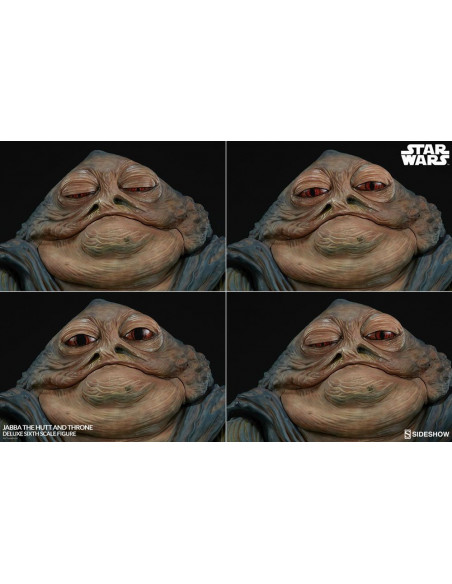 es::EMBALAJE DAÑADO. Star Wars Episode VI Figura 1/6 Jabba the Hutt & Throne Deluxe 34 x 74 cm
