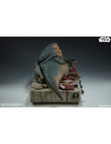 es::EMBALAJE DAÑADO. Star Wars Episode VI Figura 1/6 Jabba the Hutt & Throne Deluxe 34 x 74 cm
