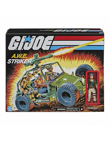 G.I.Joe Retro Series Vehículo con figura Awe Strik