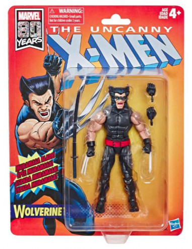es::Marvel Legends X-Men Retro Figura Wolverine 15 cm