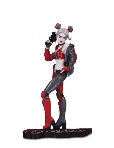 es::DC Comics Red, White & Black Estatua Harley Quinn by Joshua Middleton 19 cm